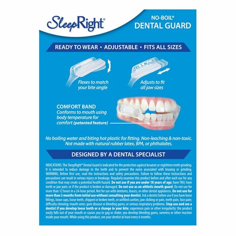 SleepRight Select-Comfort Knarsbitje-back